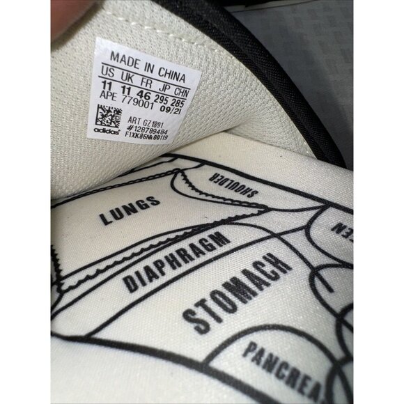 Adidas Adilette 2.0 HU Human Race Pharrell Off White | size 11 | GZ1891 Sandal